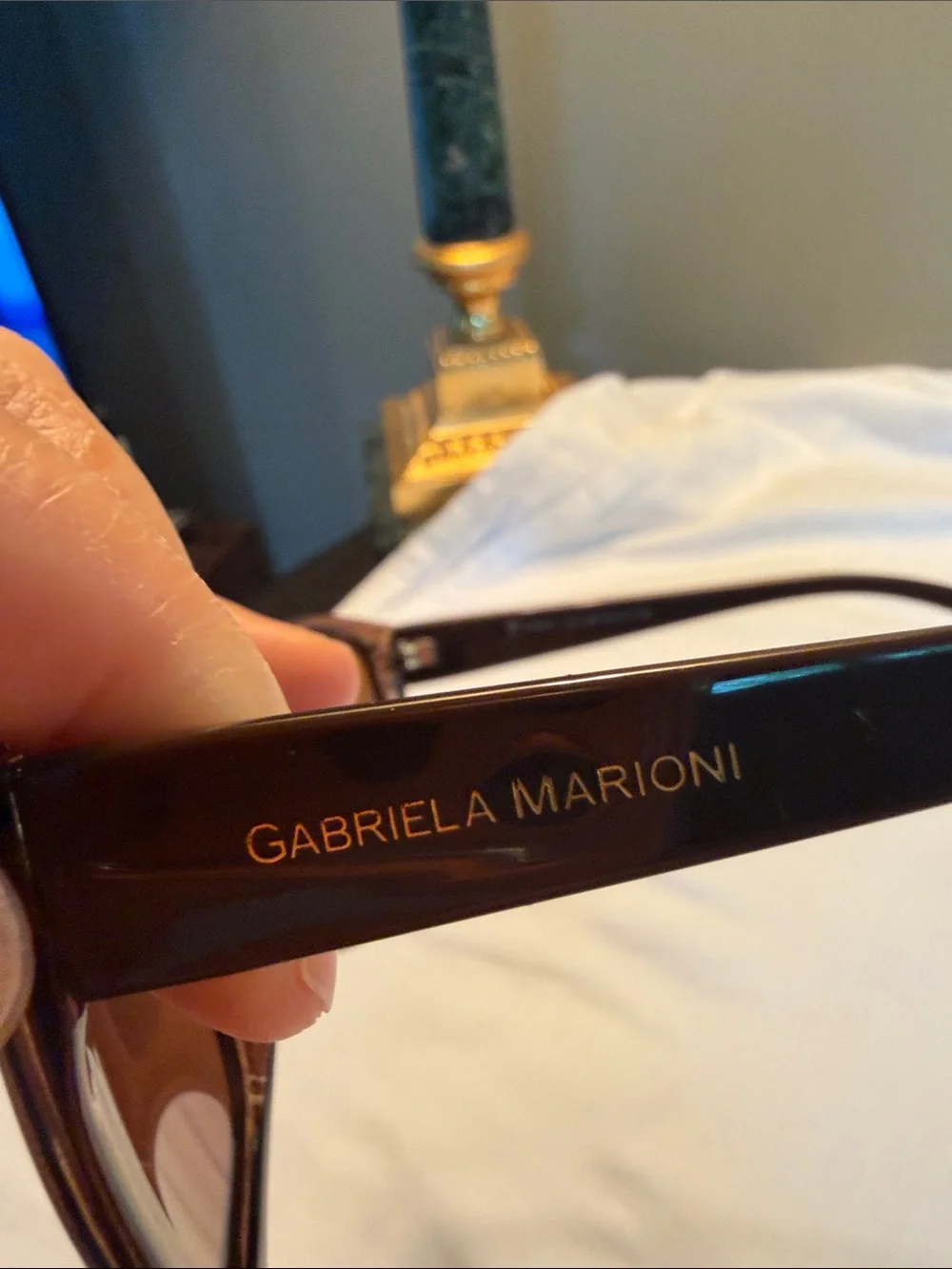 GABRIELA MARIONI Women's Brown Sunglasses - Polarized Style